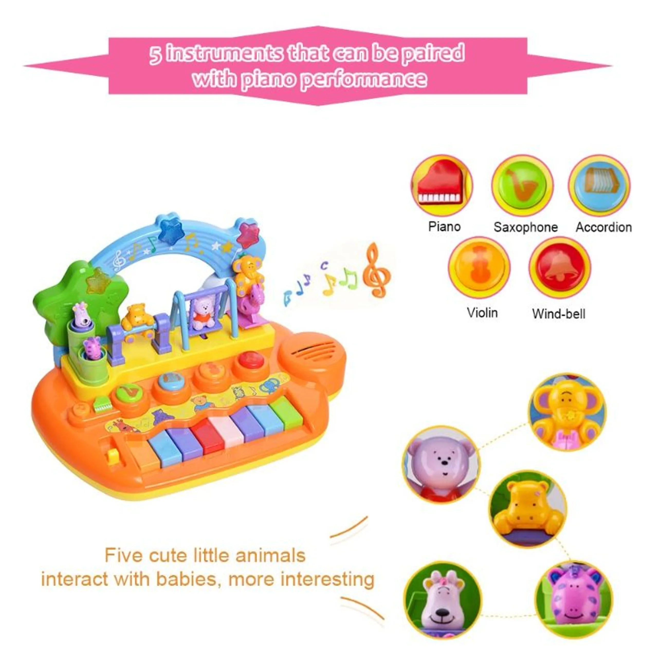 Kids Musical Piano Toy - Suitable for 10 months & above