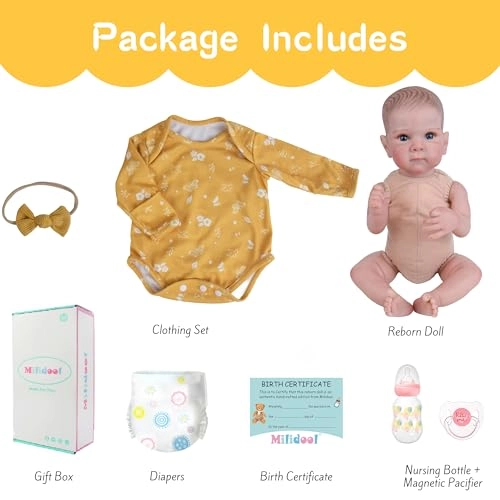 Reborn Baby Doll - 20 Inch Silicone Weighted Body Ages 3+