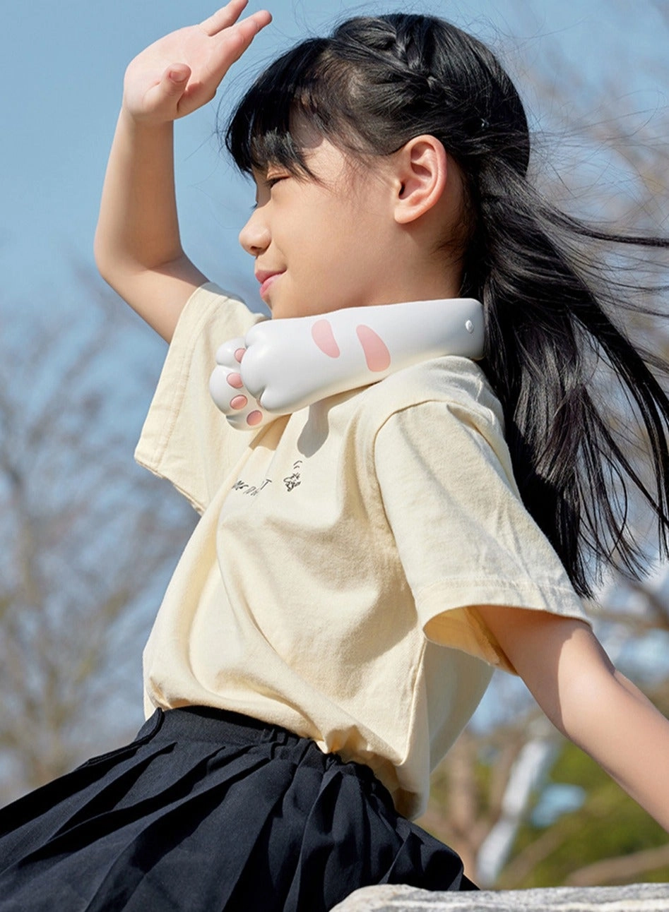 Portable Neck Fan - 2400mAh USB-C Rechargeable 3 Speeds