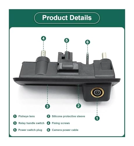 Rear View Camera Fisheye - Night vision Wired 1080P