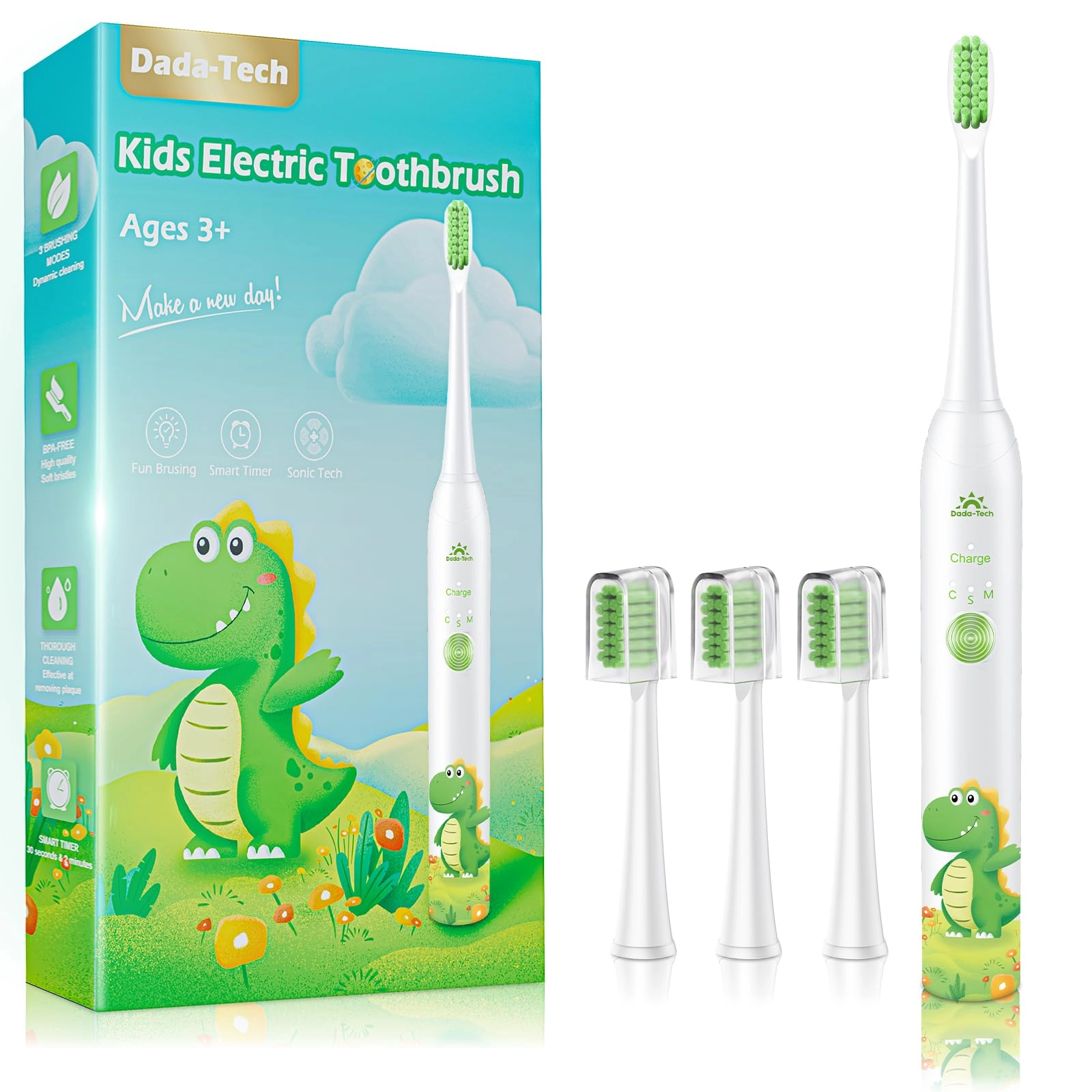 DADA-TECH Sonic Toothbrush - Children 3+ 31000VPM