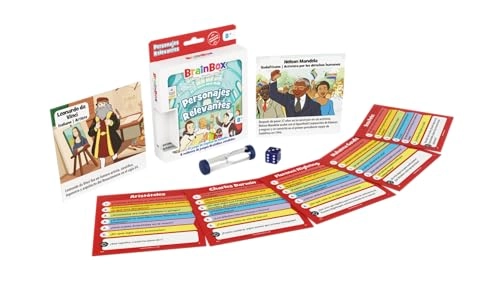 BrainBox Pocket Relevant Characters - Card Game (Spanish)