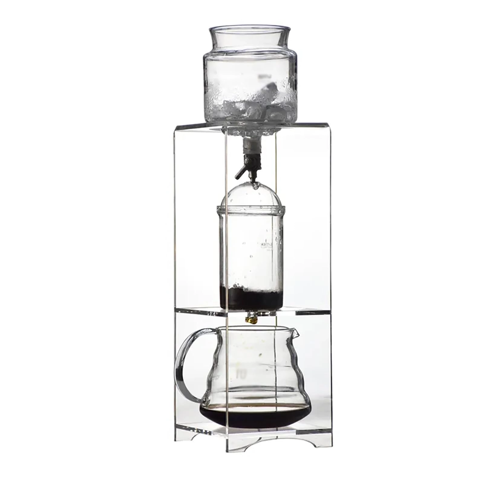PODEC Ice Drip Coffee Maker - Adjustable Rate Dripper Stainless Steel Filter