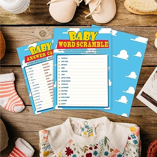 Baby Shower Family Feud Game - 30 Cards & 1 Answer Card