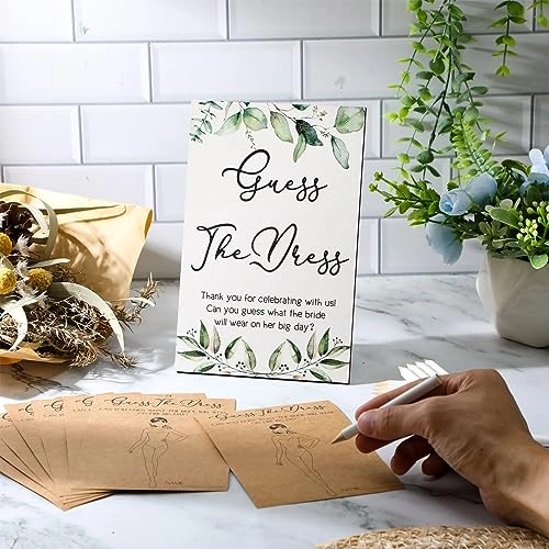 Guess The Dress Bridal Shower Game - 50 pieces
