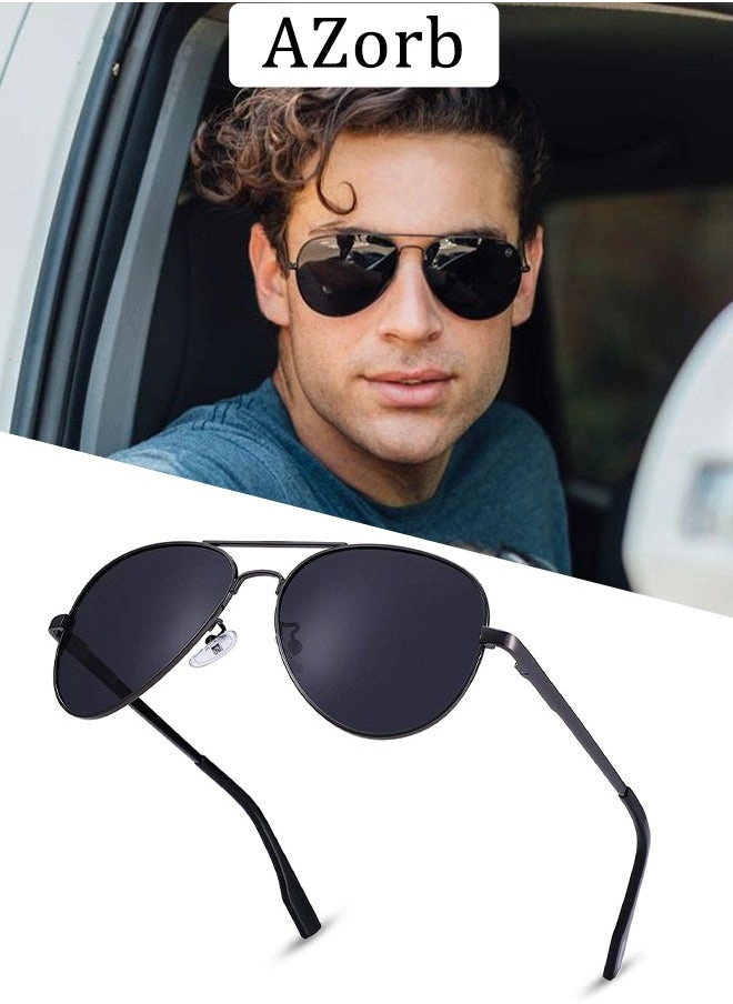 Aviator Sunglasses - 58 mm Black