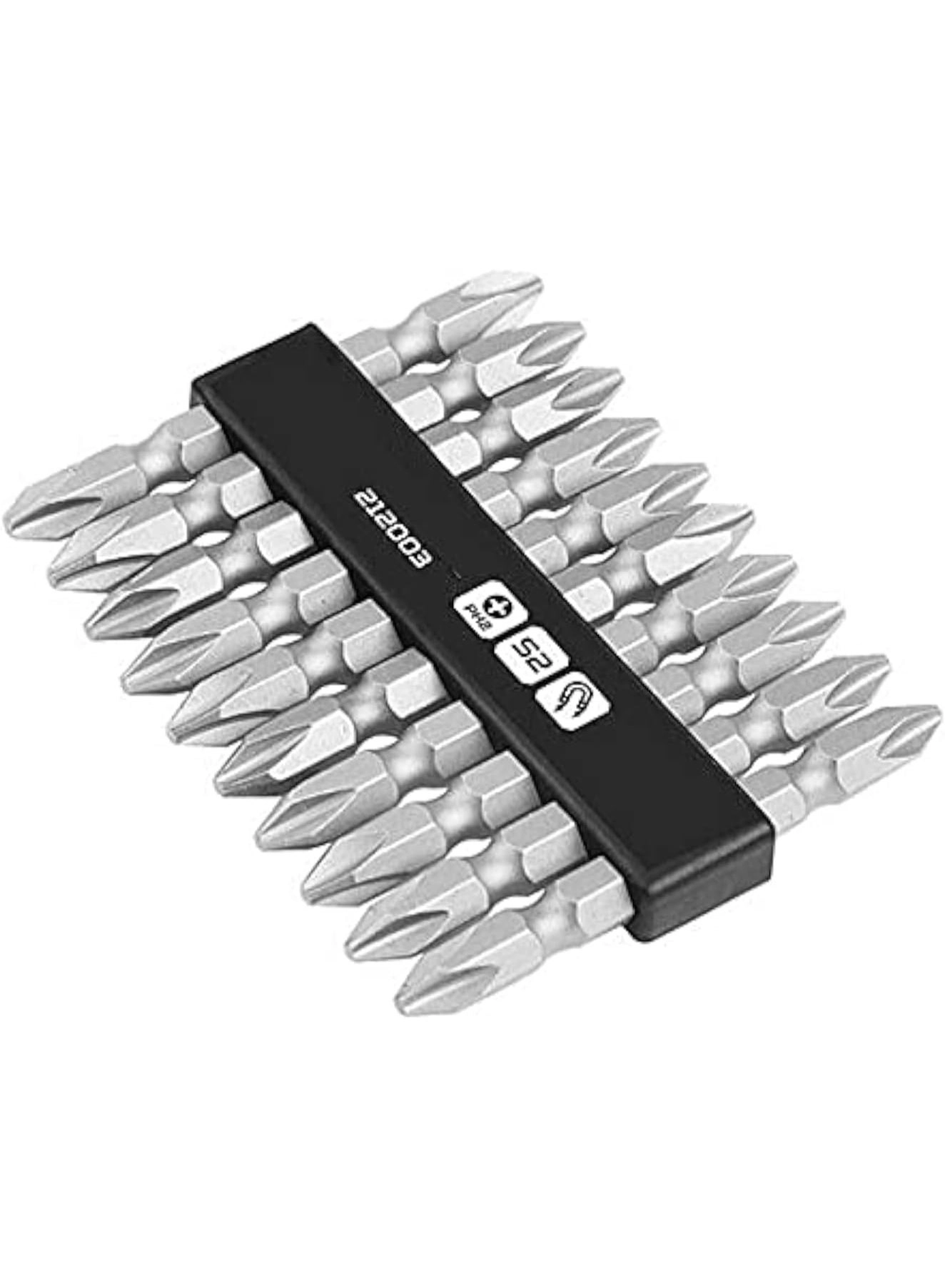 PH2 Double-Ended Screwdriver Bits - 10 Pcs 65mm
