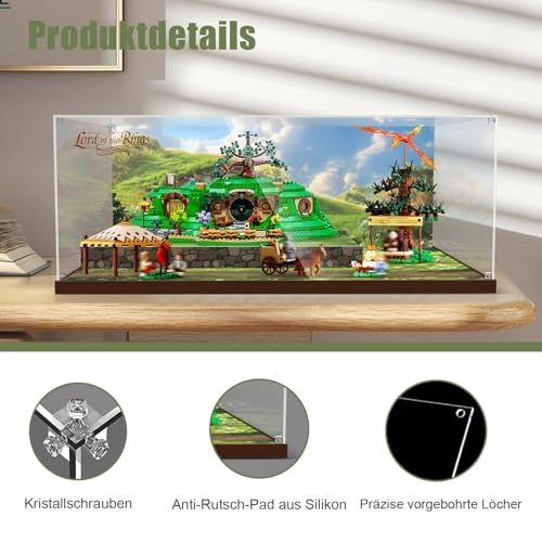 Acrylic Display Case for Lego 10354 The Lord of the Rings: The Shire