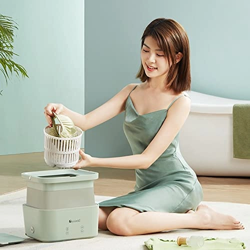Folding washing machine