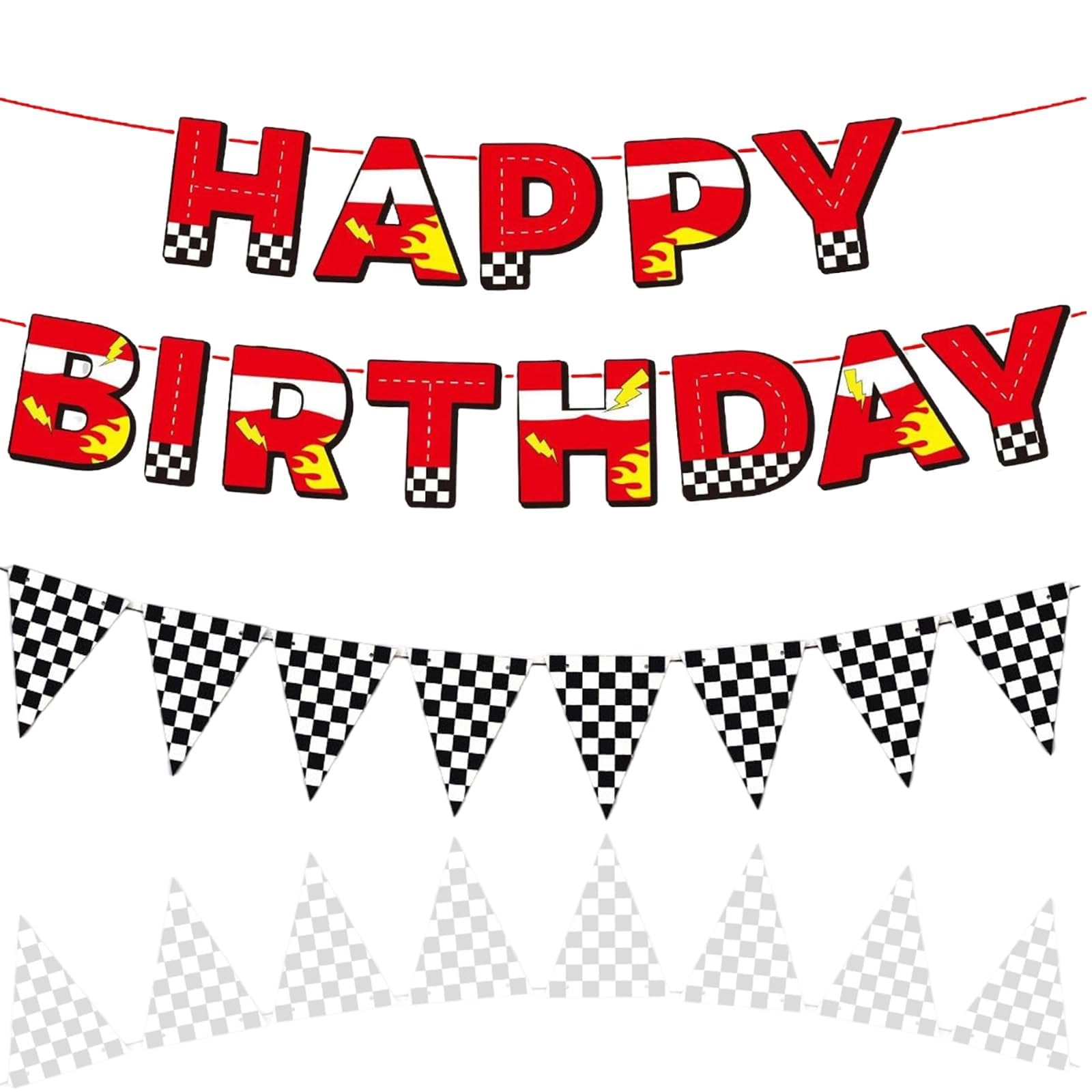 xoqoiuo Cars Birthday Decorations - 3 Pcs Birthday