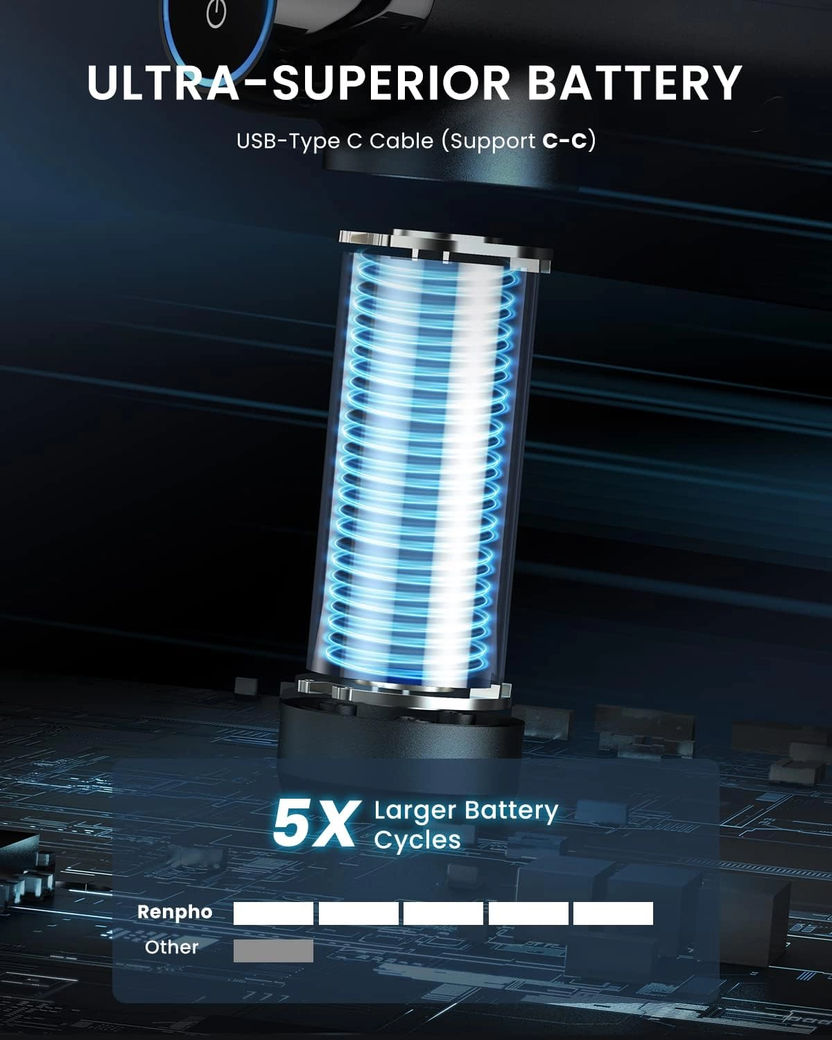 Power+ Thermacool Massage Gun - Heat and Cold
