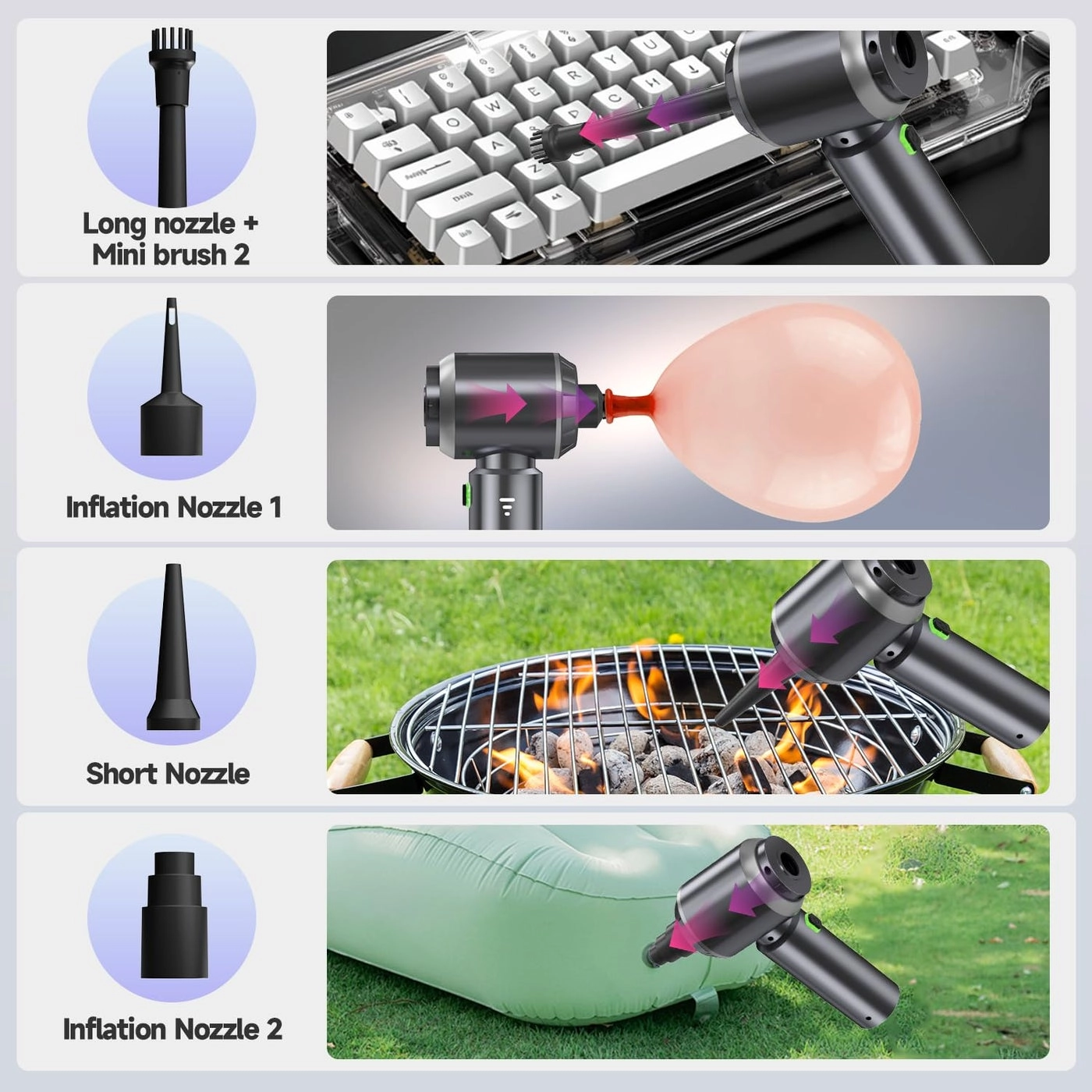 Car Vacuum - 16000PA Cordless