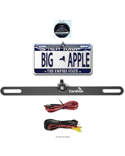 License Plate Backup Camera - Night Vision Cables 1080P