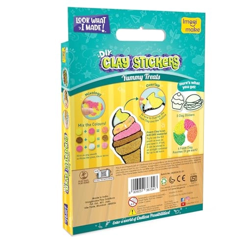 Clay Stickers - 3+ years 9 pcs