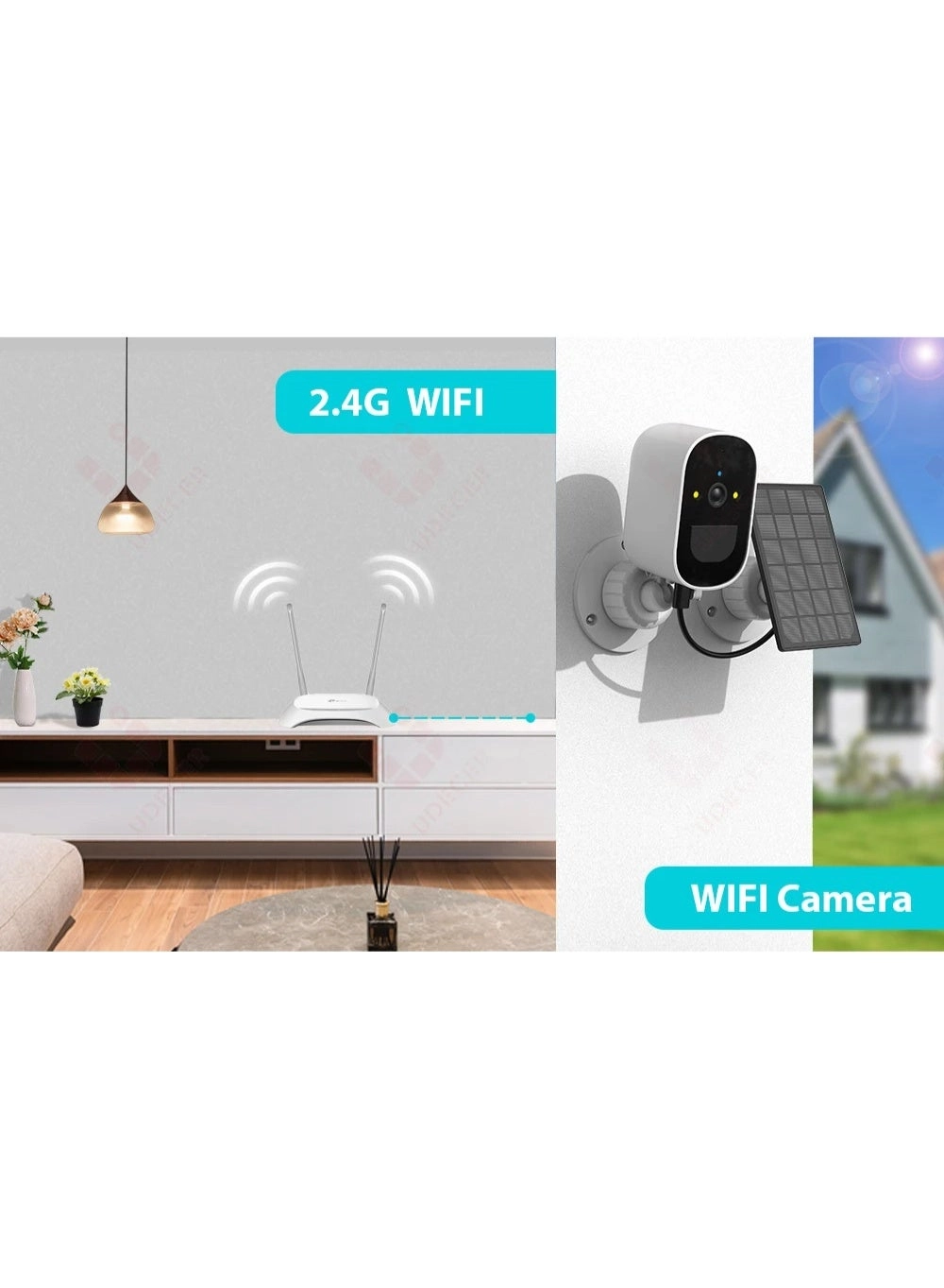 Wireless Solar Security Camera 2K