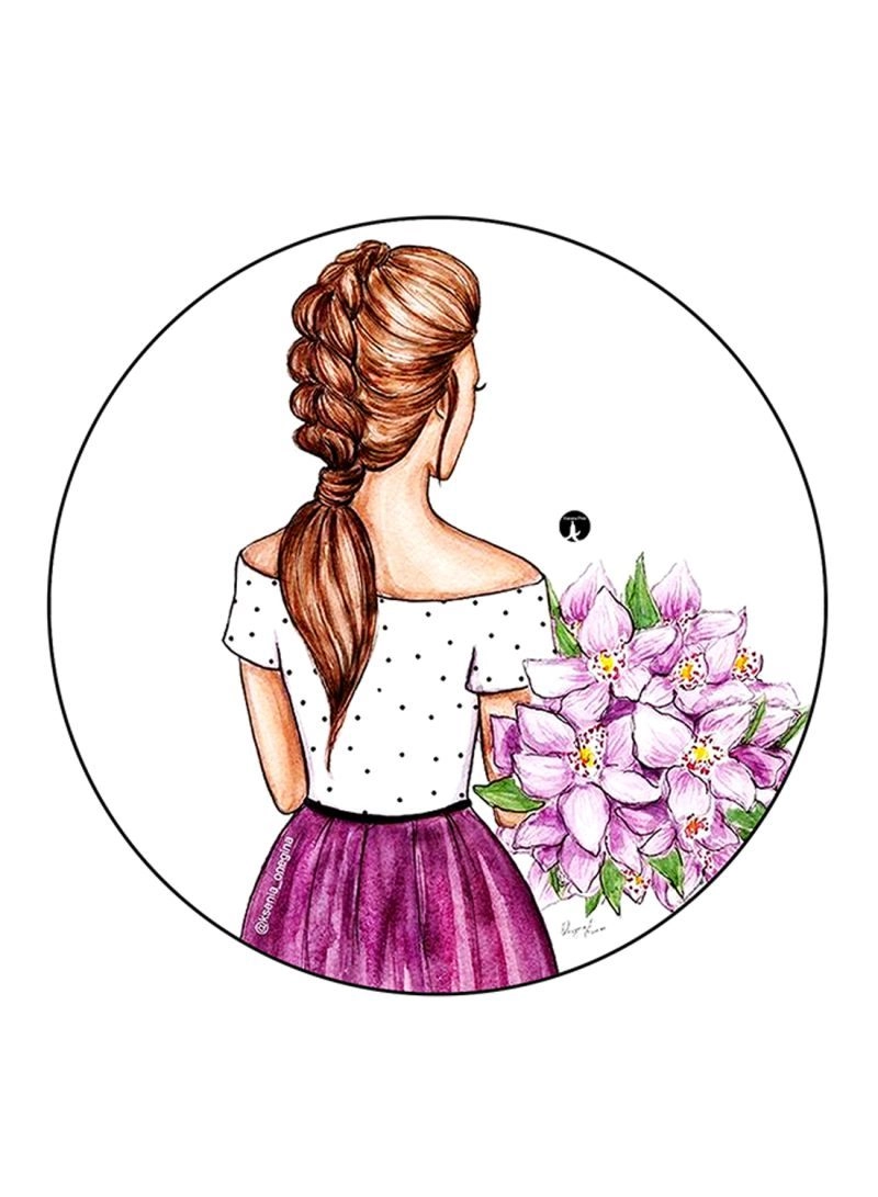 Girl Printed Mouse Pad
