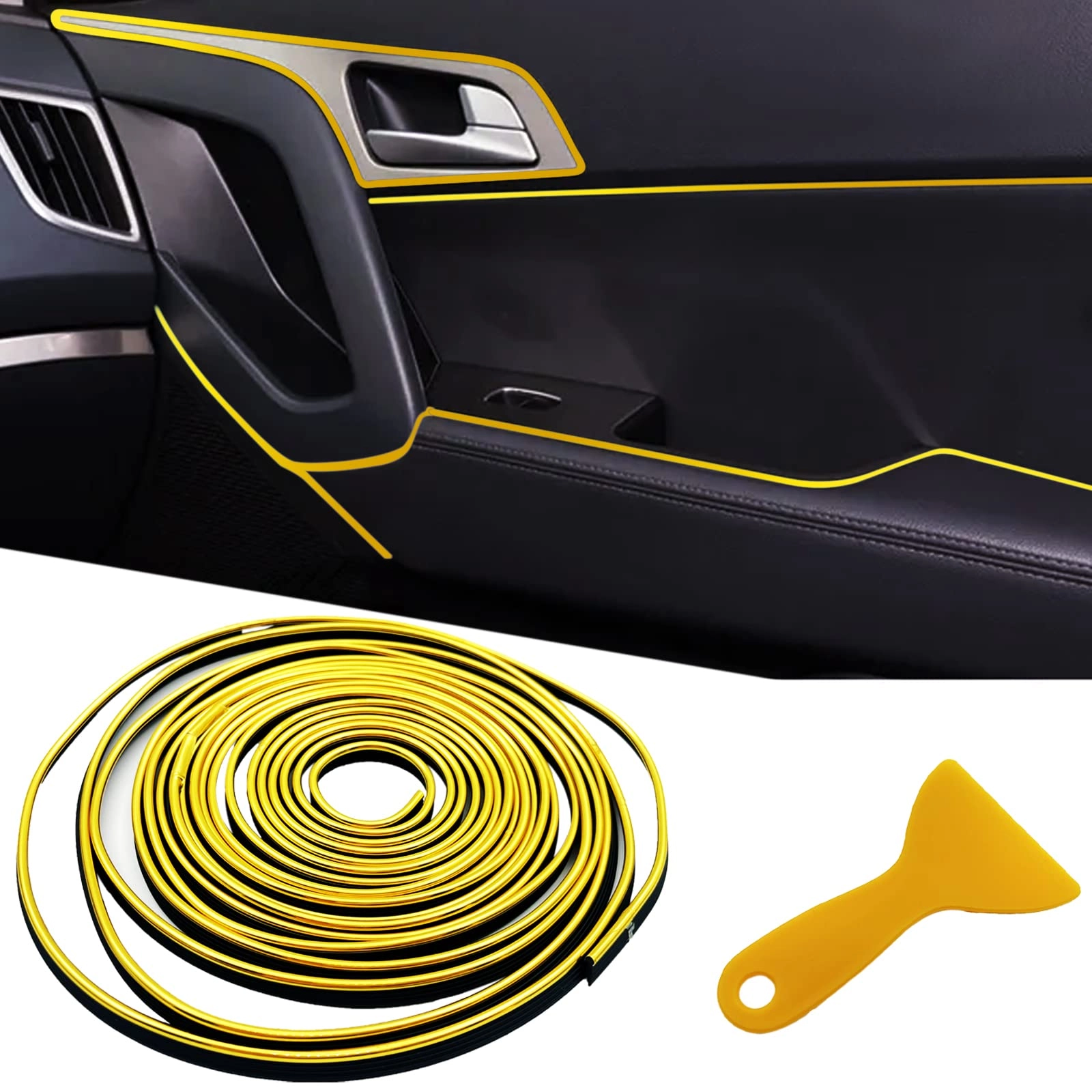 Car interior trim strip