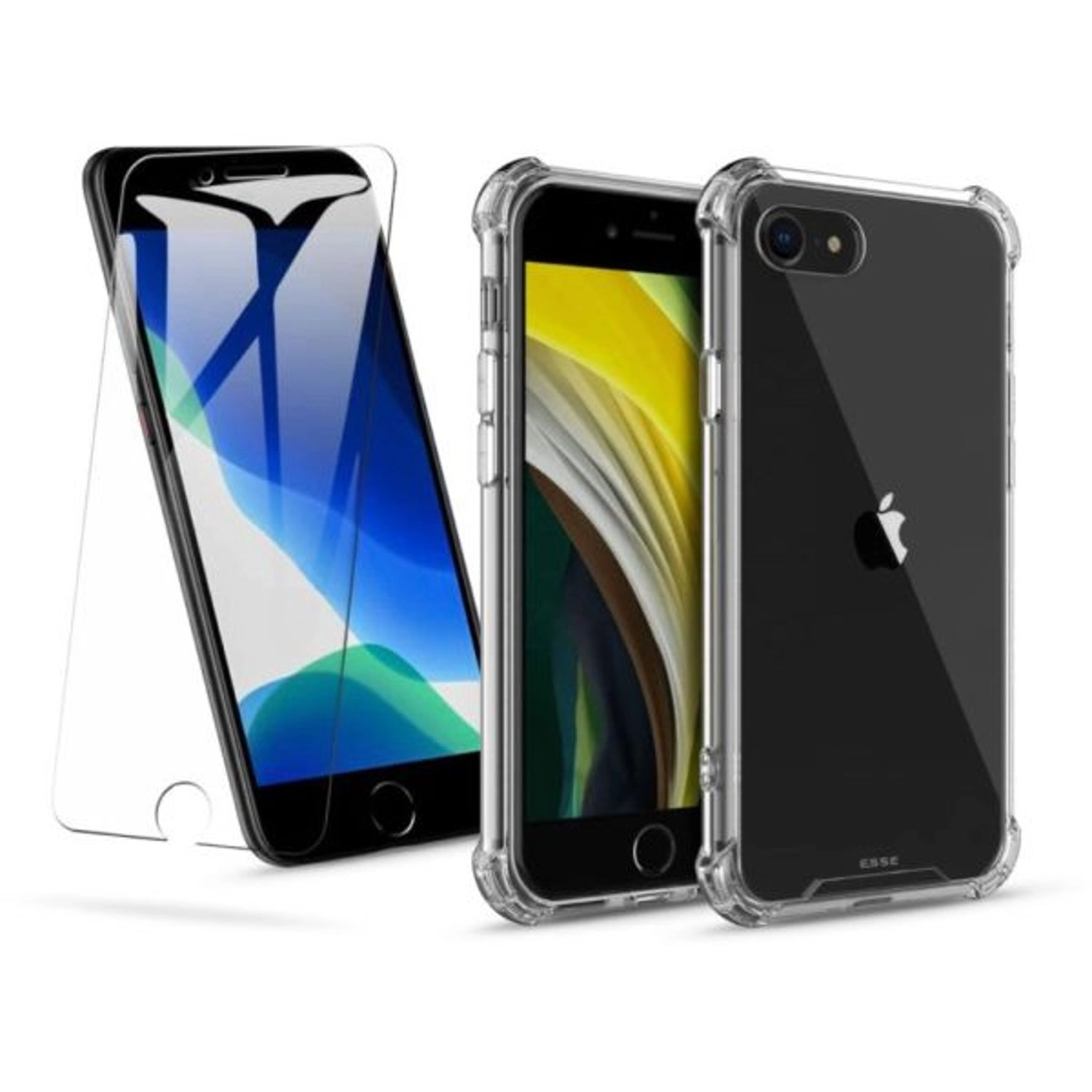 Clear Case With Screen Protector - Case & Screen Protector for iPhone SE