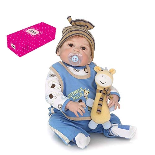 Reborn Baby Doll - 55cm/22in Soft Silicone Dressed