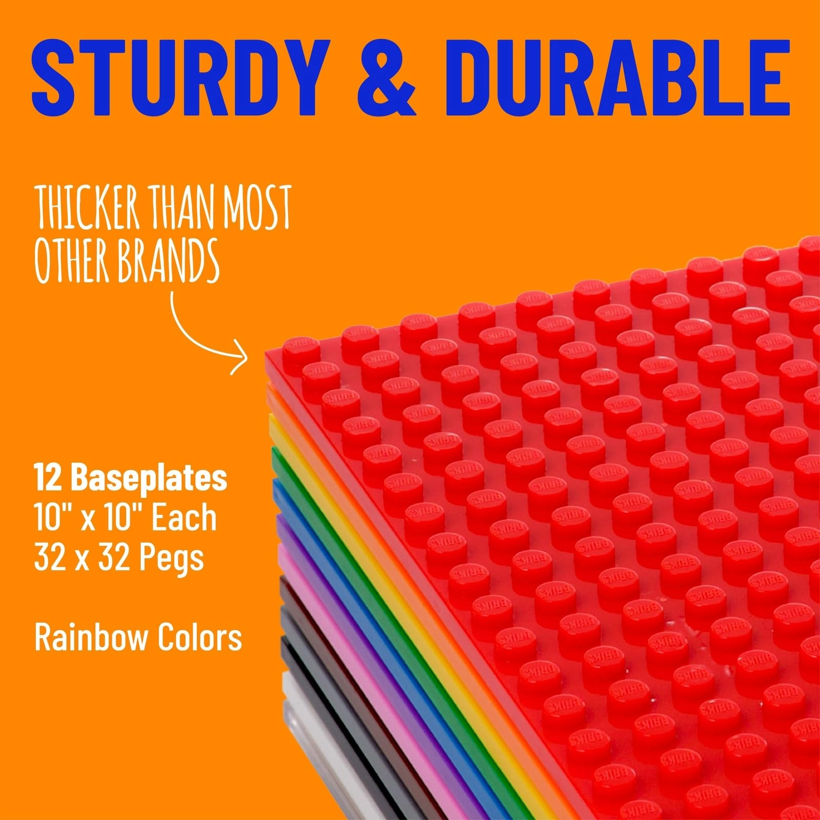 Stackable Baseplates - 12 pcs