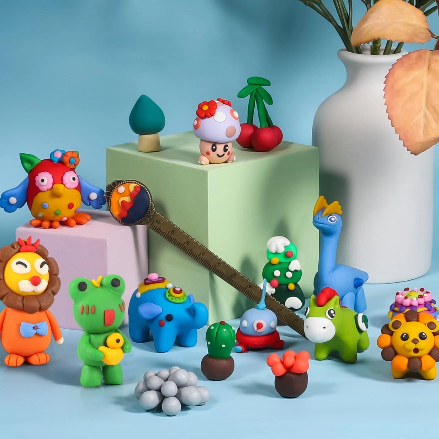 Polymer Modeling Clay - 62 colors Starter Kit with Sculpting Tools