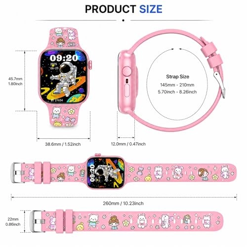 Kids Smart Watch + Wireless Earbuds 45.7mm GPS