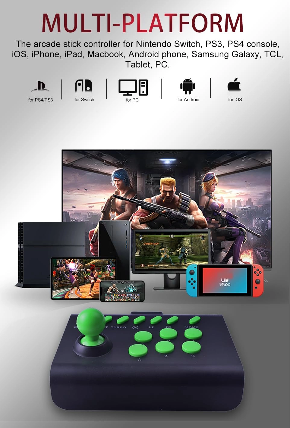Arcade Fight Stick - Black