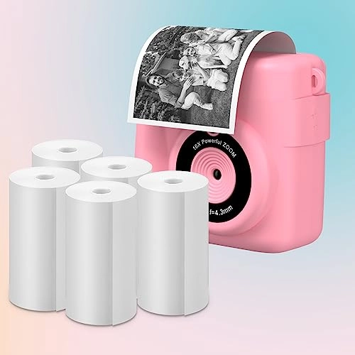 Instant Camera Refill Print Paper - 5 Rolls 56mm x 25mm