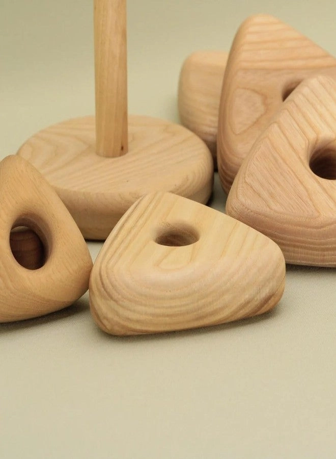 Natural Wooden Stacking Ring Montessori-Inspired