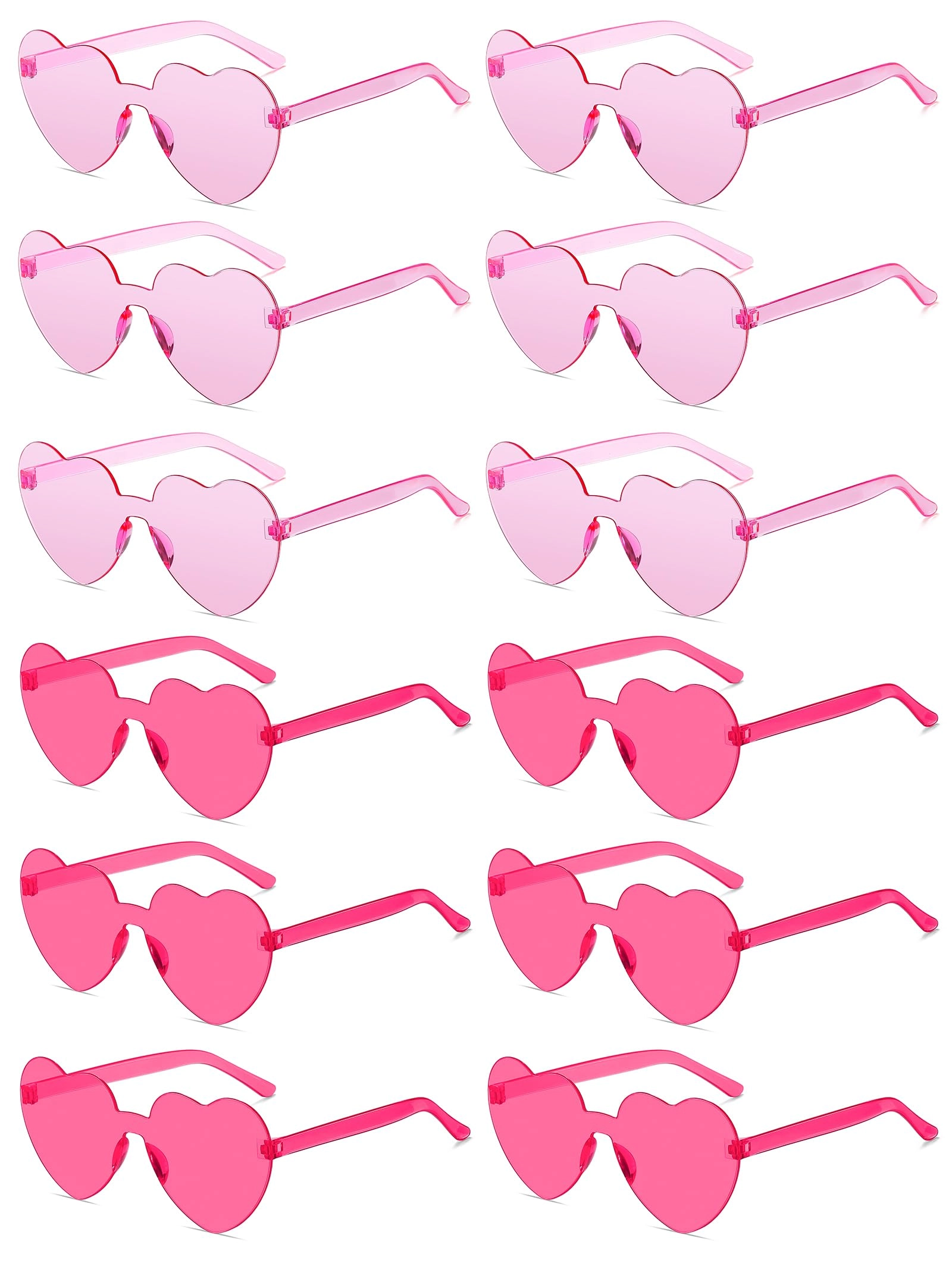 Heart Sunglasses - Transparent Pack