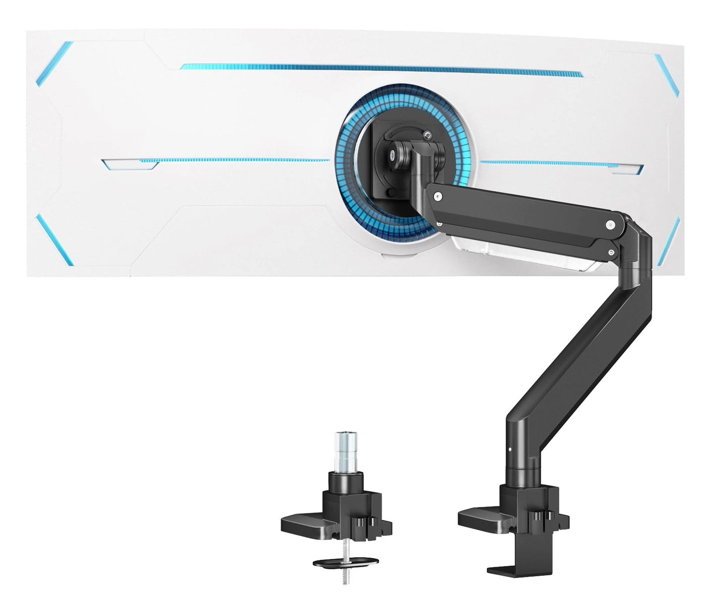 PUTORSEN Monitor Desk Mount - Single Arm 17 - 49 Inch VESA 75 x 75 - 100 x 100 mm