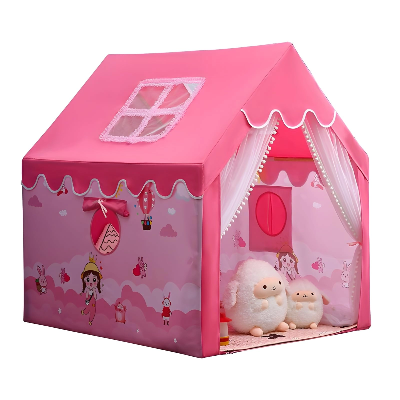 RADHE ENTERPRISE Castle Playhouse - Medium Pink Princess