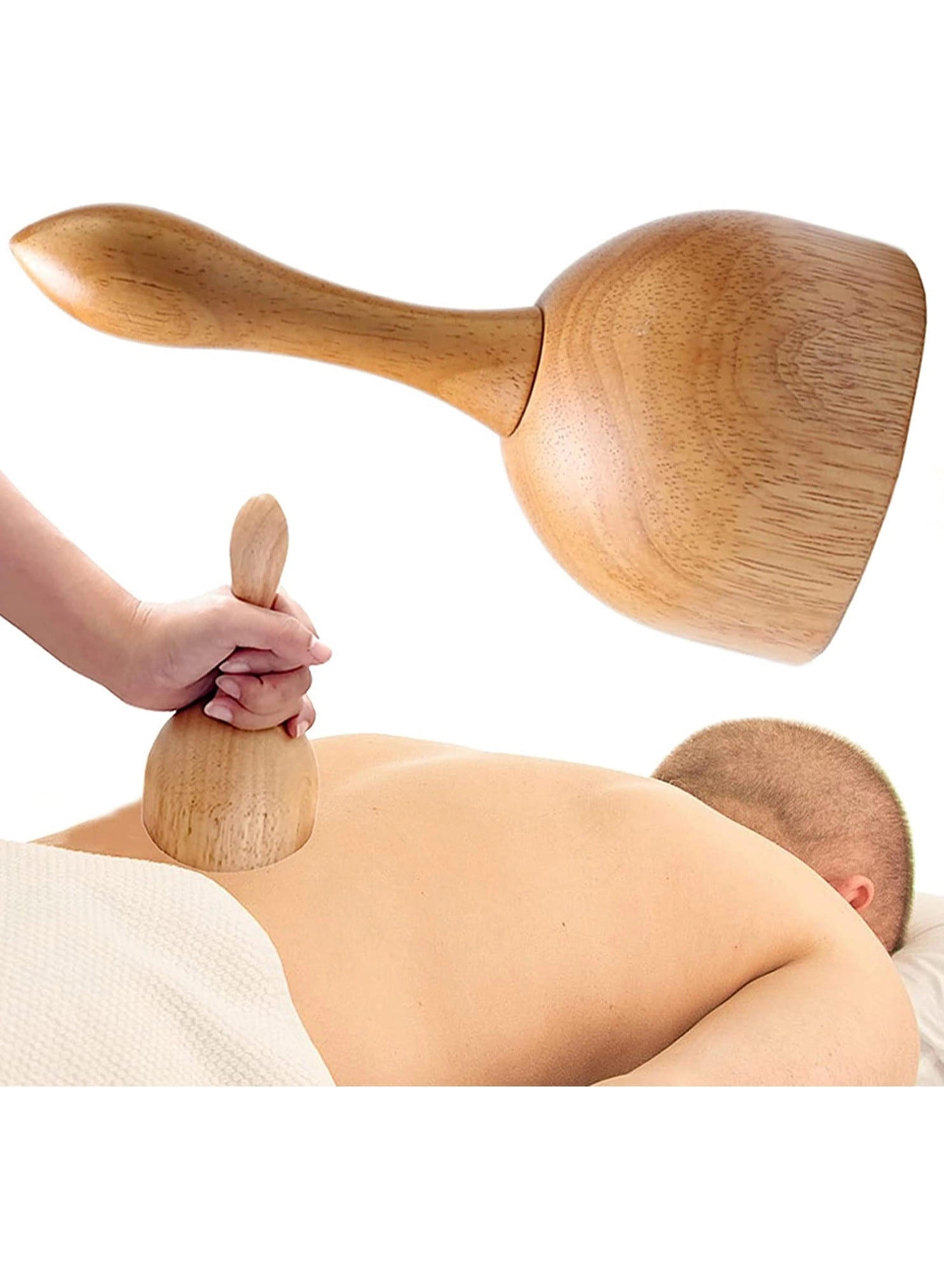 kohelia Wooden Handheld Massage Cup - Wood Therapy Lymphatic Drainage