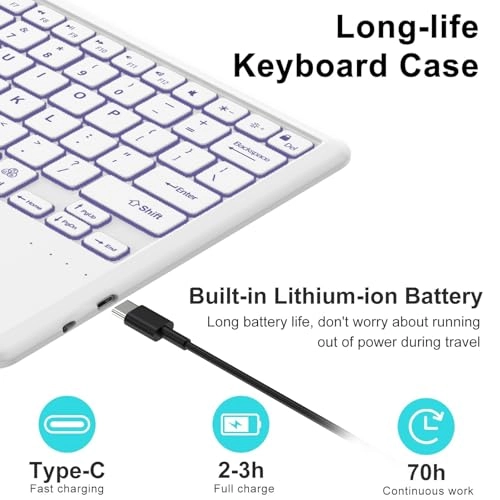 Keyboard Case with S Pen Holder for Galaxy Tab S10 Ultra 14.6-inch (2024)