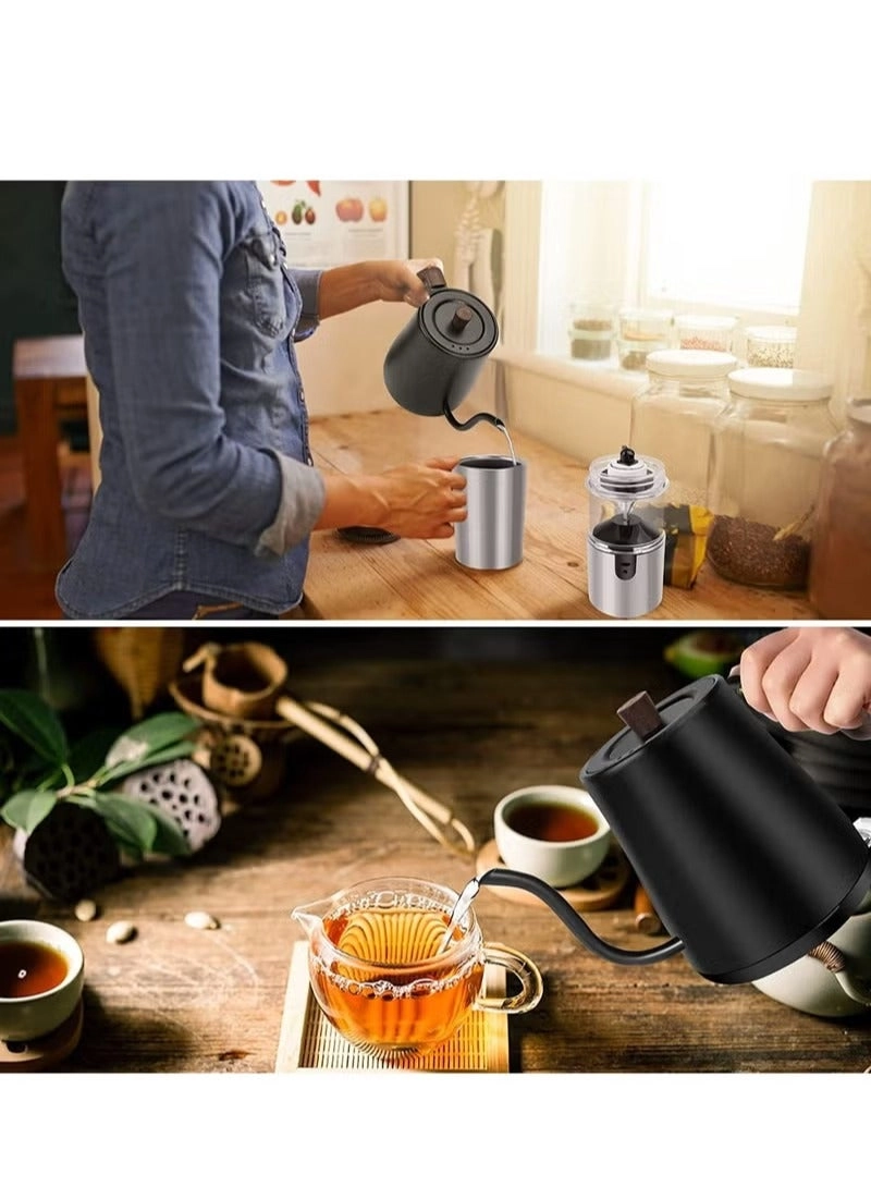 Gooseneck Electric Kettle 1L Black