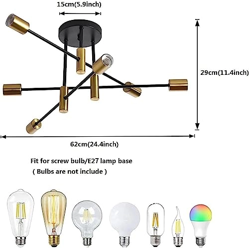 Sputnik Chandelier - dimmable