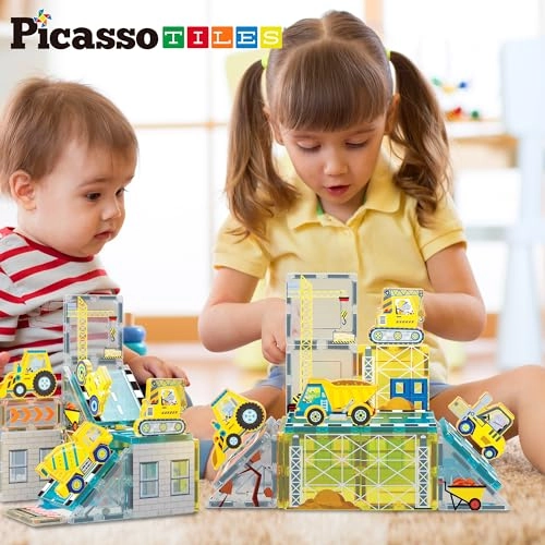 Magnet Tile Building Blocks - Construction 26 pcs