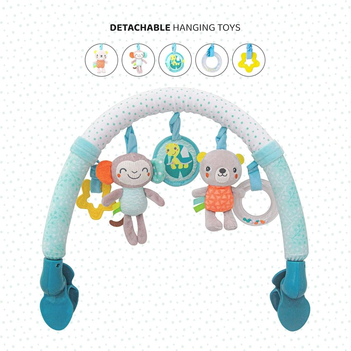 Jungle Friends Activity Hanging Toy Bar - Suitable for 0 month & above