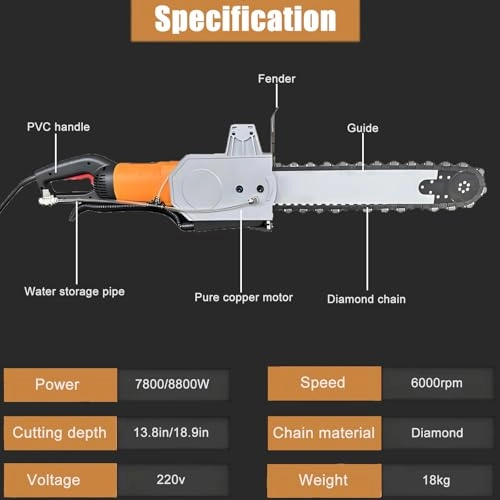 Cutting Saw Wall Cutting Tools - 7800W/8800W