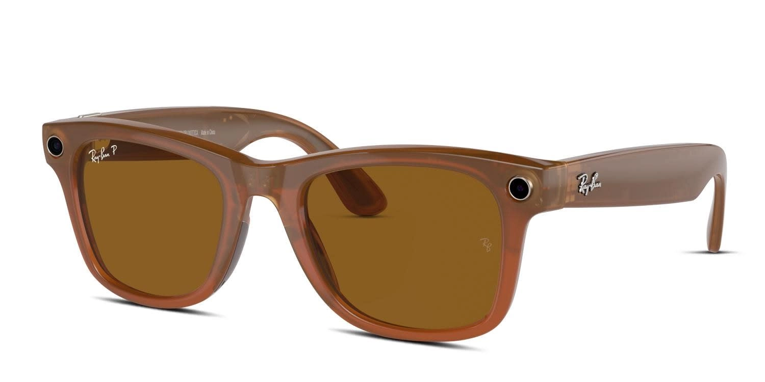 HUB ELECTRONICS Meta Wayfarer - Polarized Brown Lenses Large Size