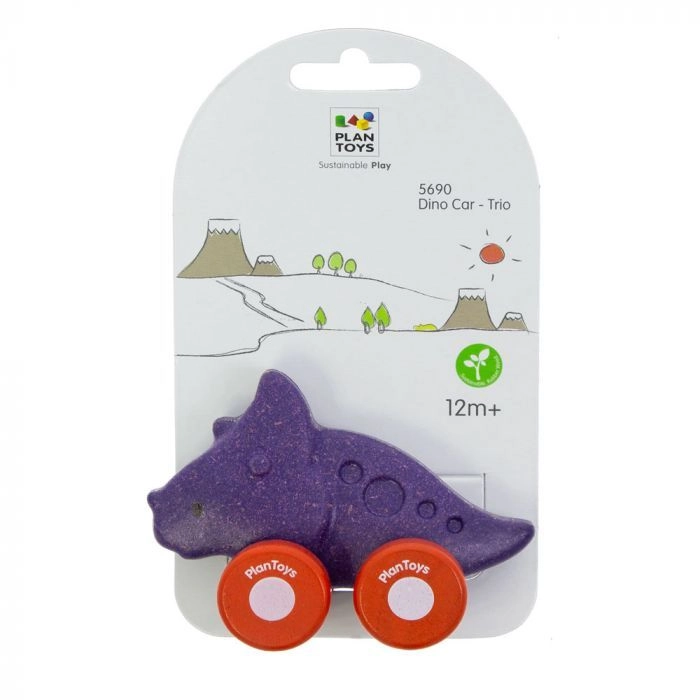 Dino Car - Purple 3+