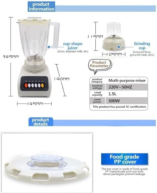 Electric Food Processor - 3.8L 600W