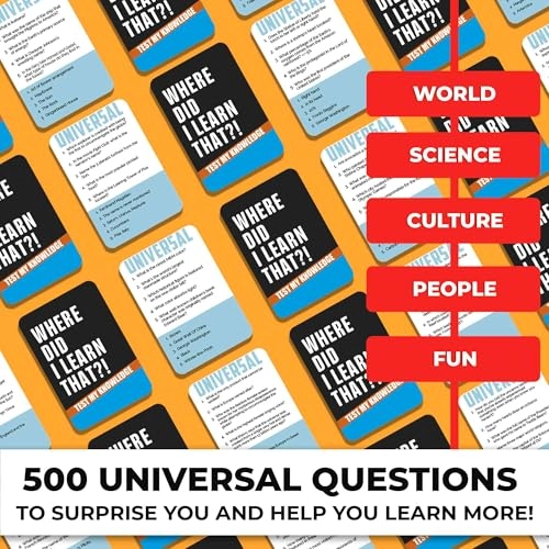 Where Did I Learn That? - 500 Questions Card Game
