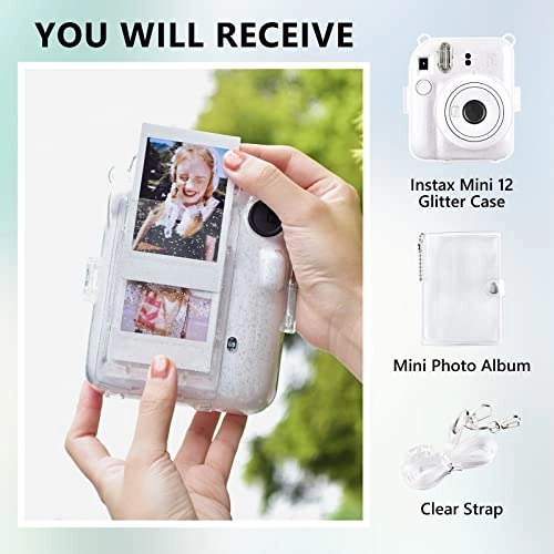 Instax Mini 12 Case - Instax Mini 12 Glitter