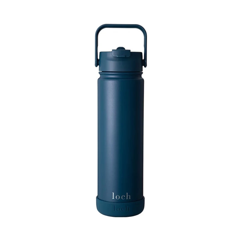 PURE BLUE Insulated Bottle 650 ml - 2-in-1 Lid