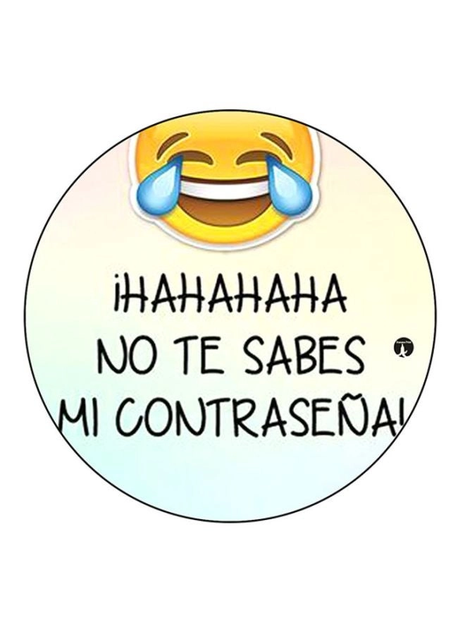 BP Spanish Phrases Round Mouse Pad