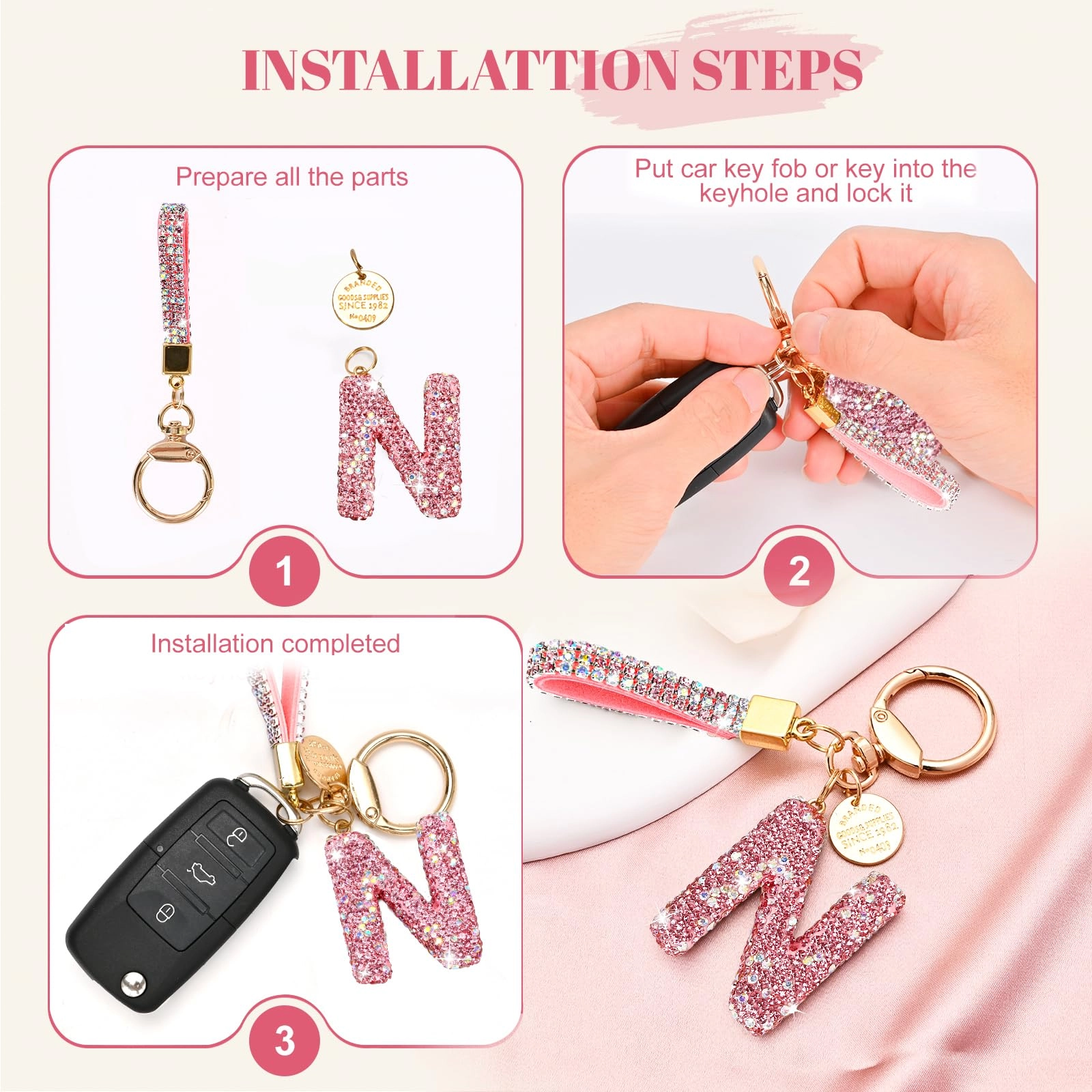 Initial Letter Keychain