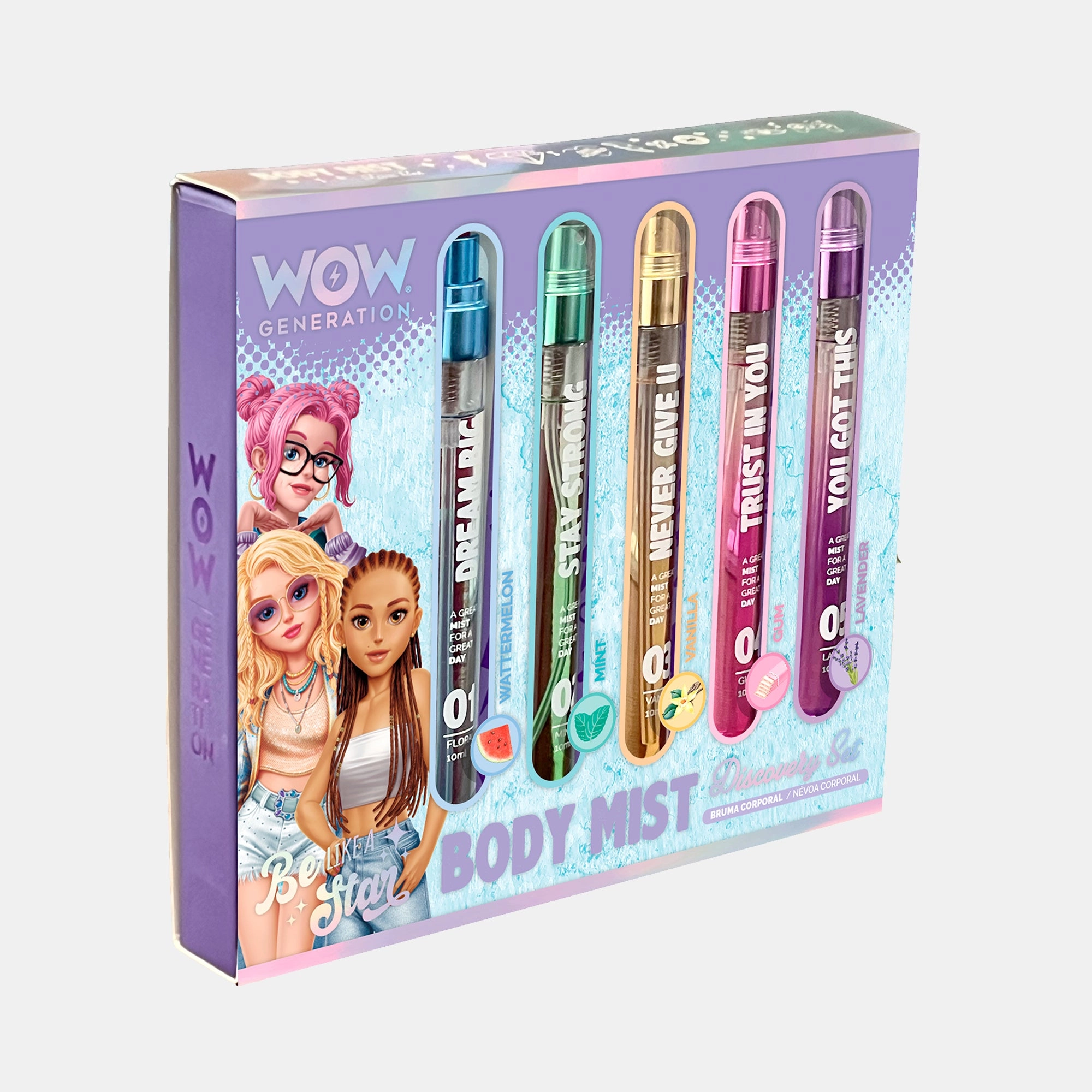Body Mists Discovery Set - Watermelon Mint Vanilla Bubble-gum Lavender