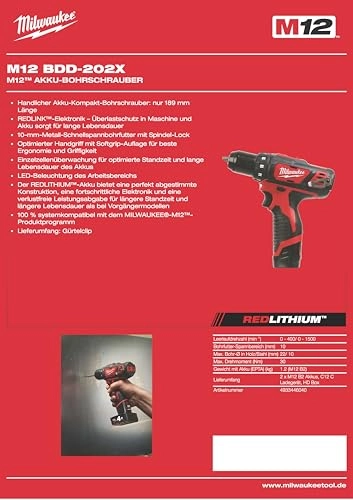 M12BDD-202C - 2.0 Ah