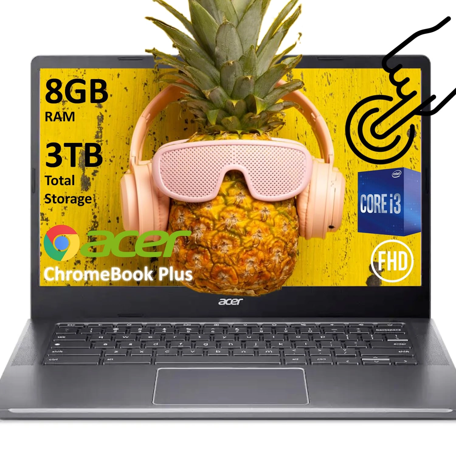 Chromebook Plus 514 CB514 - 14'' Core i3-N305 8GB DDR5 128GB SSD